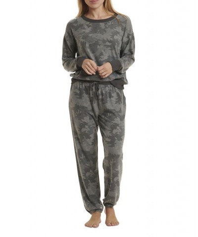 Women's Westport Long Sleeve Pajama Set Gray $28.42 Sleepwear