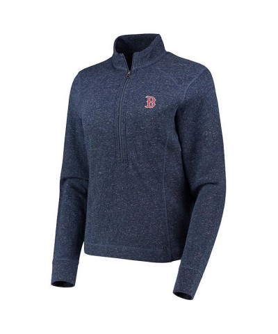 Women's Navy Boston Red Sox Kennedy Slub Quarter-Zip Sweatshirt Navy $57.50 Sweatshirts