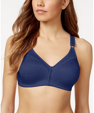 Double Support Spa Closure Wireless Bra 3372 In The Navy $13.23 Bras