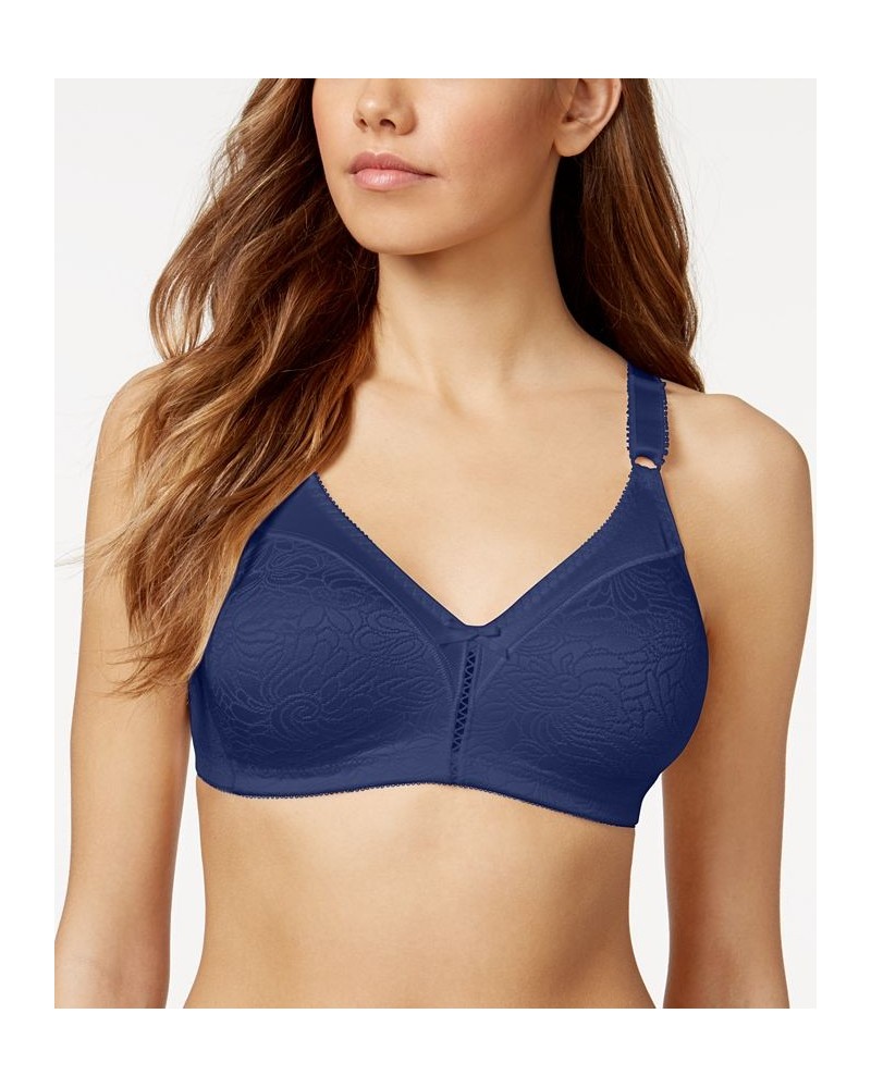 Double Support Spa Closure Wireless Bra 3372 In The Navy $13.23 Bras