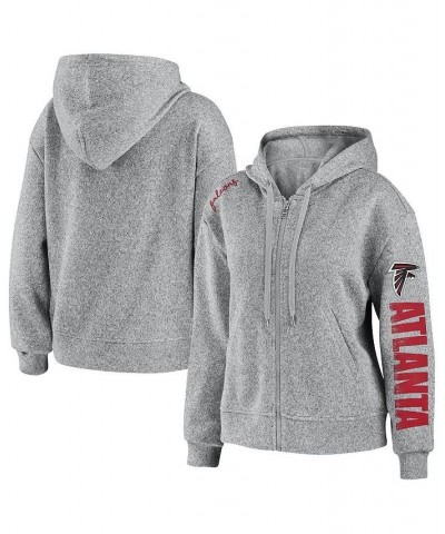 Women's Heathered Gray Atlanta Falcons Full-Zip Hoodie Heathered Gray $39.95 Sweatshirts