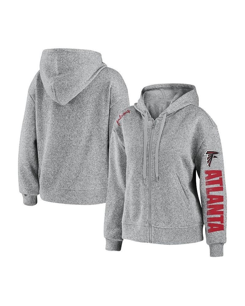 Women's Heathered Gray Atlanta Falcons Full-Zip Hoodie Heathered Gray $39.95 Sweatshirts