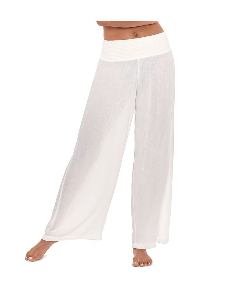 Ralph Lauren Rayon Smocked Pant White $38.50 Swimsuits