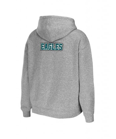 Women's Heathered Gray Philadelphia Eagles Team Full-Zip Hoodie Heathered Gray $43.00 Sweatshirts