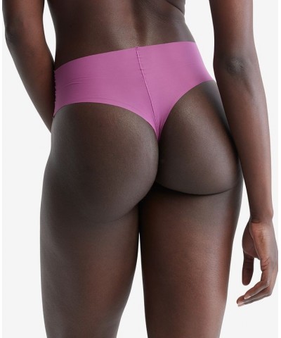 Women's Invisibles High-Waist Thong Underwear QD3864 Clematis $9.88 Panty