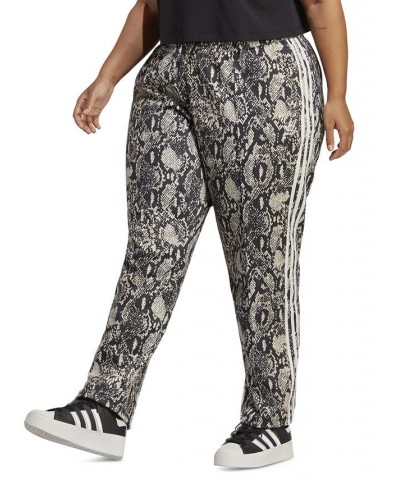 Plus Size Python Slim-Fit Tracksuit Bottoms Black/Multicolor $34.38 Pants