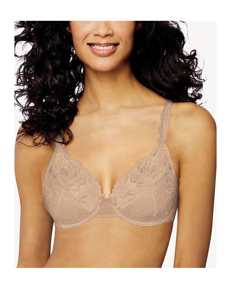 Women's Lace Desire 2-Ply Underwire Comfort Bra 6543 Pink $17.97 Bras