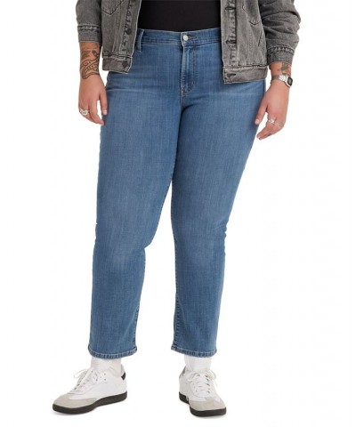 Trendy Plus Size Classic Straight Leg Jeans Lapis Speed $29.40 Jeans