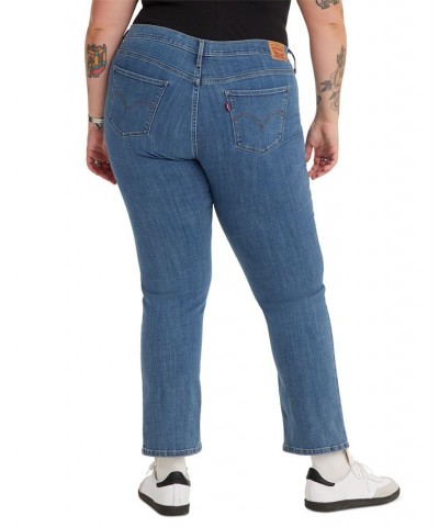 Trendy Plus Size Classic Straight Leg Jeans Lapis Speed $29.40 Jeans