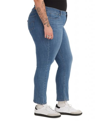 Trendy Plus Size Classic Straight Leg Jeans Lapis Speed $29.40 Jeans