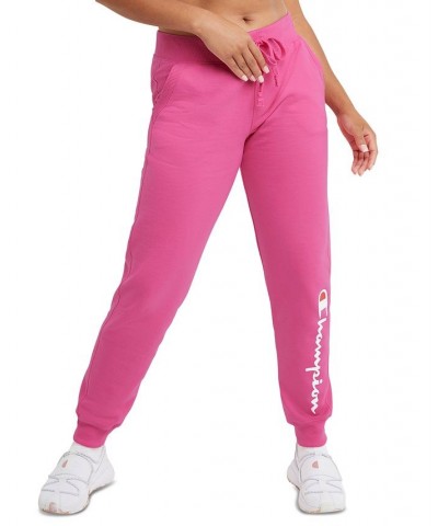 Women's Drawstring Logo Sweatpant Fleece Jogger Wow Pink $19.00 Pants