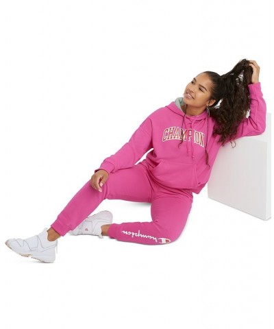 Women's Drawstring Logo Sweatpant Fleece Jogger Wow Pink $19.00 Pants