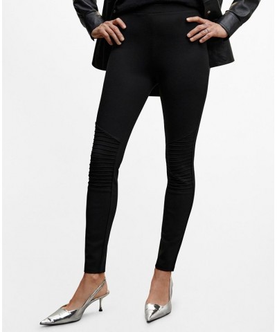 Women's Biker Style Leggings Black $25.99 Pants