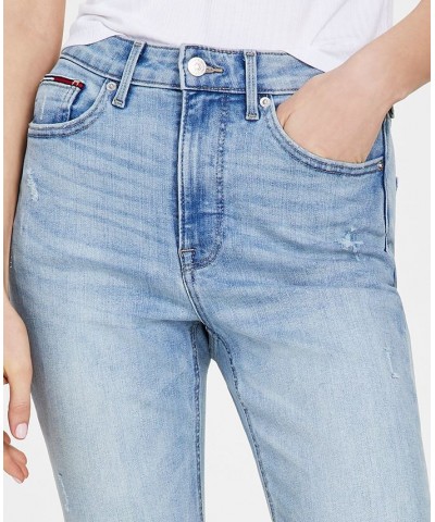 High-Rise Straight-Leg Cropped Jeans Abigail Wash $30.52 Jeans