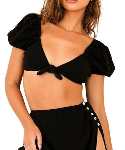 Women's Marla Swim Top Black $12.76 Swimsuits