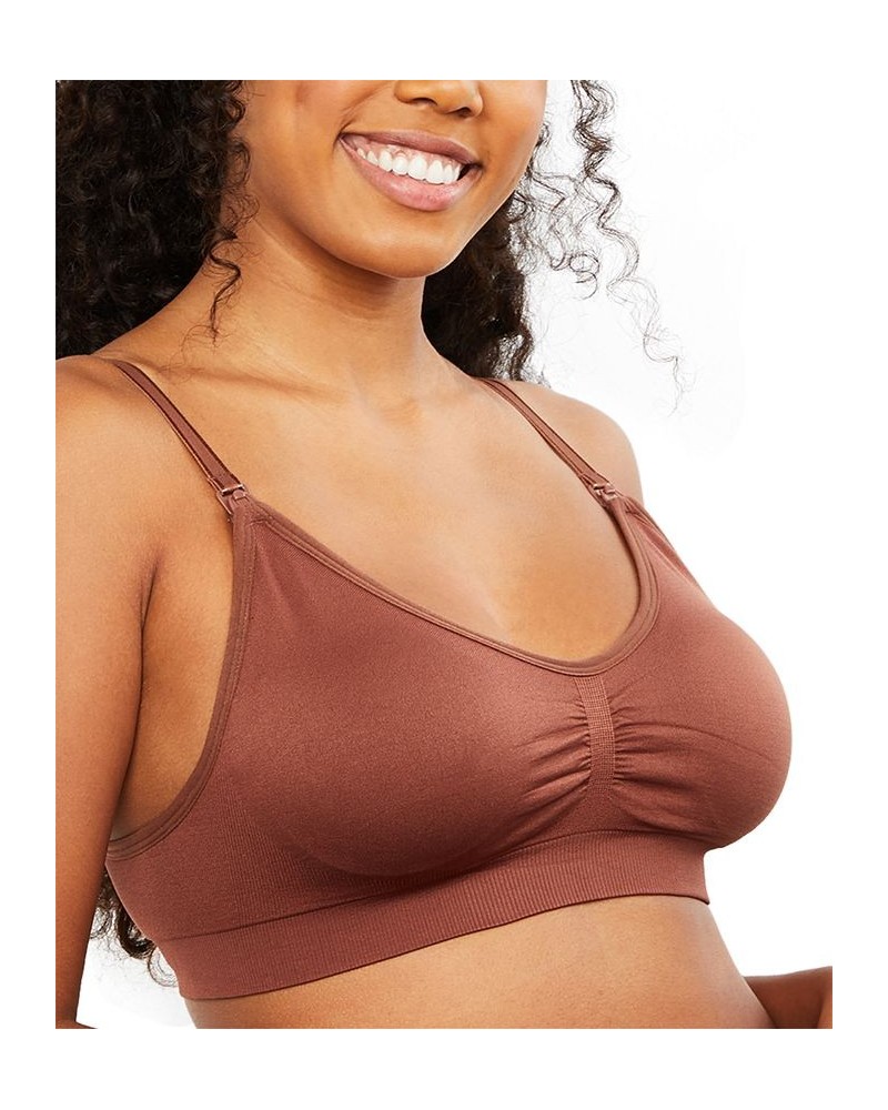 Average Busted Seamless Maternity and Nursing Bra Mink $15.90 Bras