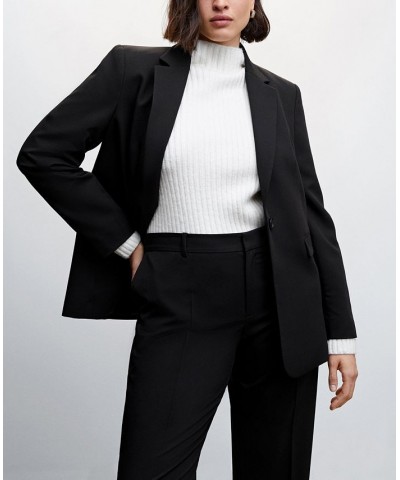 Women's Long Sleeve Suit Blazer Black $36.00 Jackets