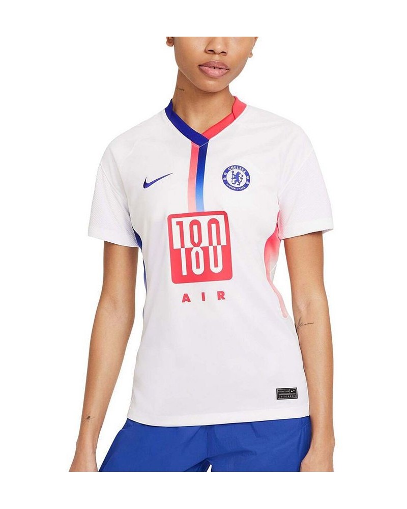 Women's White Chelsea 2020/21 Fourth Stadium Air Max Replica Jersey White $49.00 Jersey