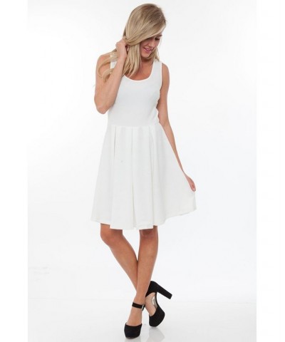 Women's Crystal Dress Ivory/Cream $31.86 Dresses