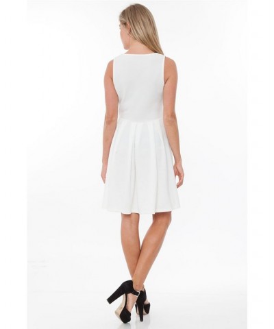 Women's Crystal Dress Ivory/Cream $31.86 Dresses