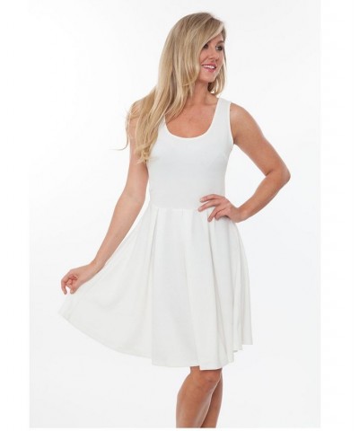 Women's Crystal Dress Ivory/Cream $31.86 Dresses