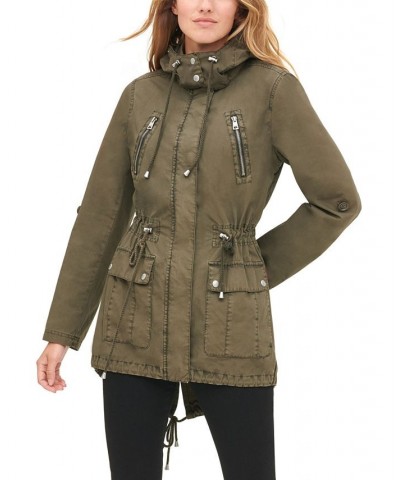 Women's Hooded Utility Jacket Green $44.28 Jackets