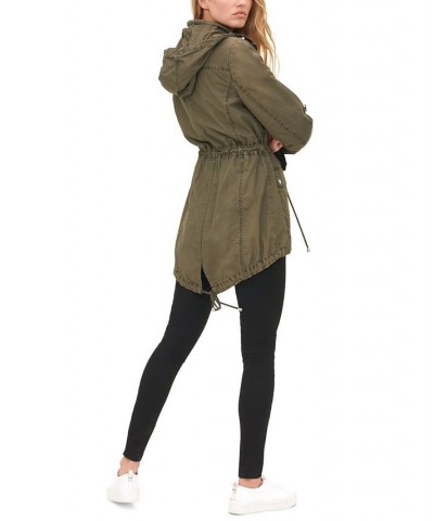 Women's Hooded Utility Jacket Green $44.28 Jackets