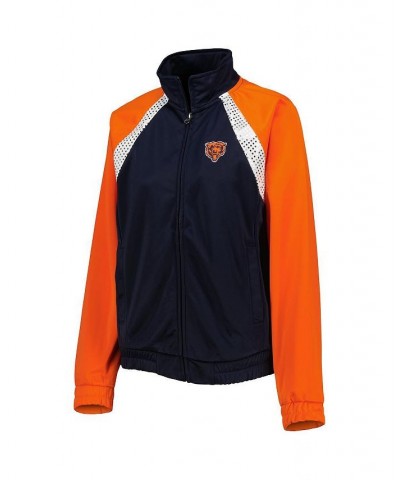 Women's Navy Orange Chicago Bears Confetti Raglan Full-Zip Track Jacket Navy, Orange $45.04 Jackets