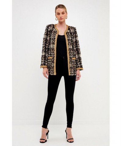 Women's Tweed Jacket Black multi $227.90 Jackets