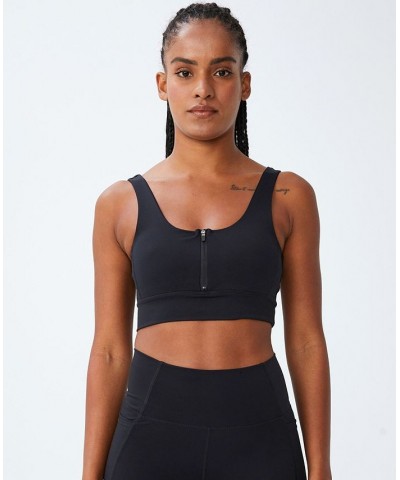 Women's Ultimate Zip Front Vestlette Top Black $17.04 Tops