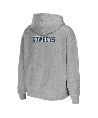 Women's Heather Gray Dallas Cowboys Plus Size Full-Zip Hoodie Heather Gray $37.40 Sweatshirts