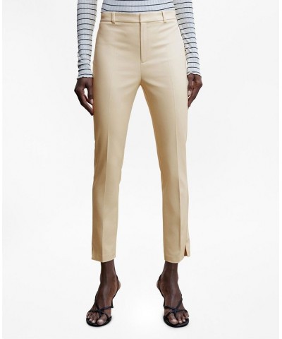 Women's Suit Slim-Fit Pants Tan/Beige $28.49 Pants