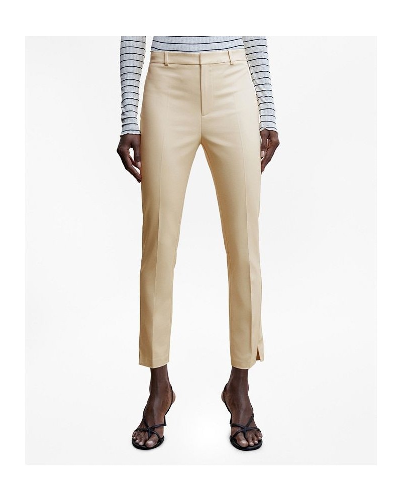 Women's Suit Slim-Fit Pants Tan/Beige $28.49 Pants