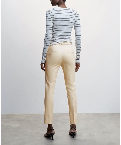 Women's Suit Slim-Fit Pants Tan/Beige $28.49 Pants