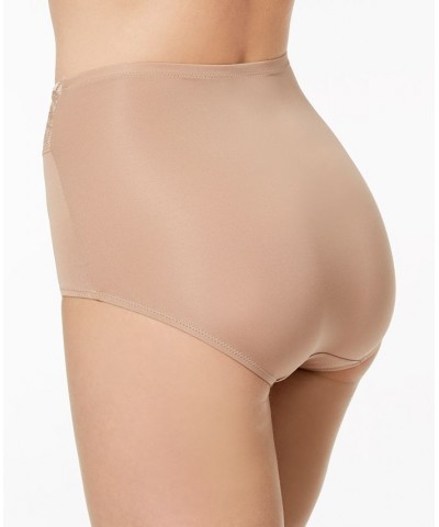 Warners No Pinching No Problems Dig-Free Comfort Waist with Lace Microfiber Brief RS7401P White $8.25 Panty