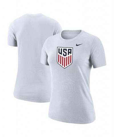 Women's White USMNT Club Crest T-shirt White $23.99 Tops