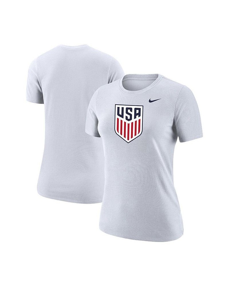 Women's White USMNT Club Crest T-shirt White $23.99 Tops