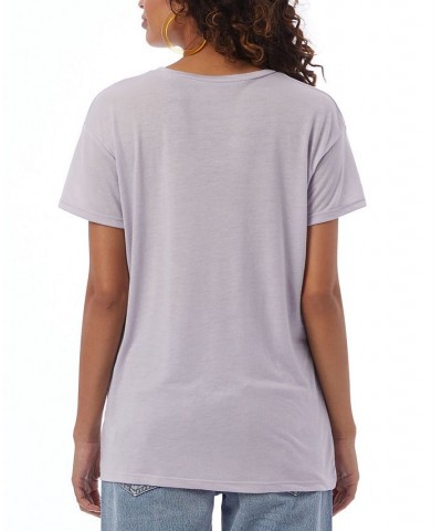 Alternative Apparel Kimber Slinky Jersey Women's T-shirt Purple $13.20 Tops