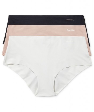 Women's Invisibles 3-Pack Hipster Underwear QD3559 Silver Springs/summer Taupe/black $17.67 Panty