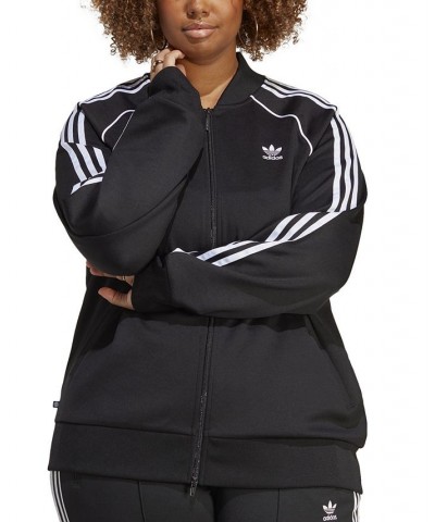 Plus Size SST Track Top Black $26.50 Jackets