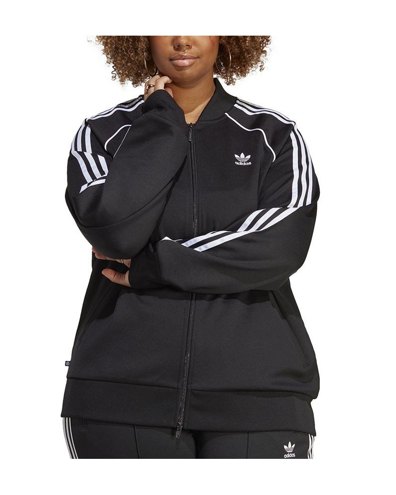 Plus Size SST Track Top Black $26.50 Jackets