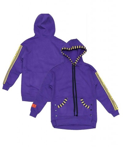 Women's Purple Los Angeles Lakers Perfectly Oversized Team Pullover Hoodie Purple $49.20 Sweatshirts