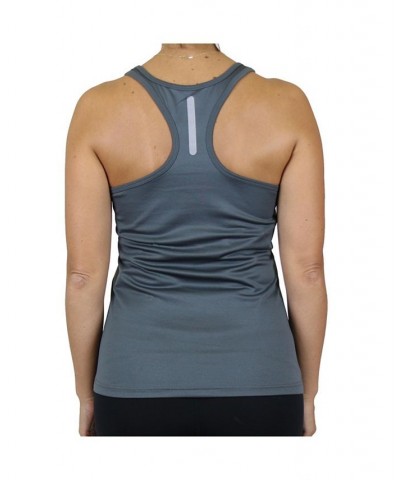 Women's Moisture Wicking Racerback Tanks Blue $14.16 Tops