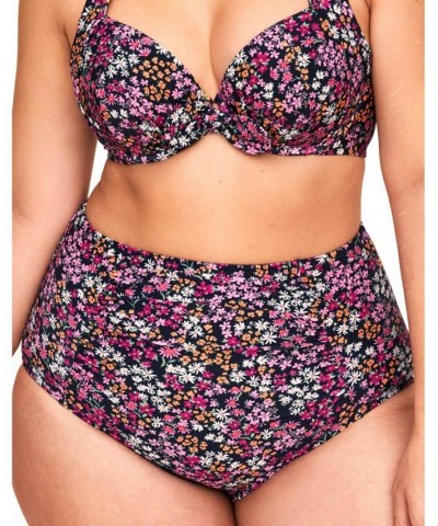 Shelby Women's Plus-Size Swimwear High-Waist Bikini Bottom Multi $10.98 Swimsuits