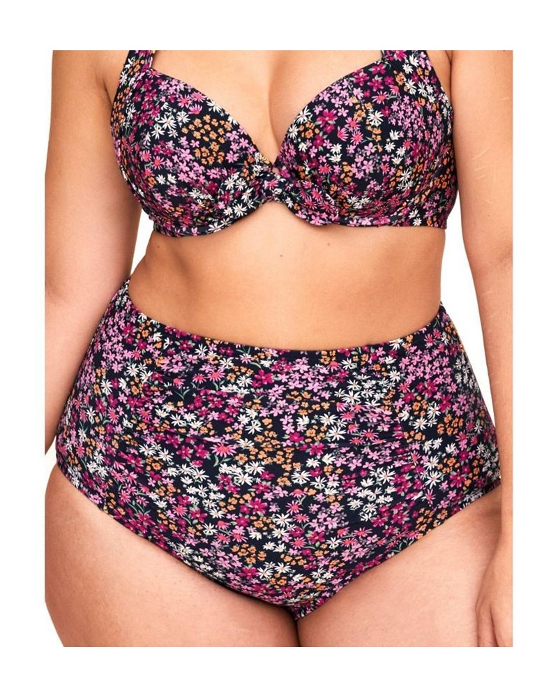 Shelby Women's Plus-Size Swimwear High-Waist Bikini Bottom Multi $10.98 Swimsuits