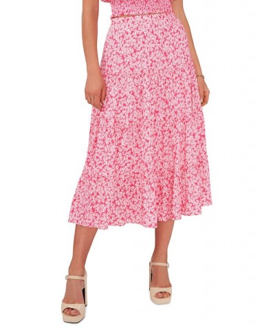 Women's Pull On Tiered Maxi Skirt Daisy Splash $49.50 Skirts