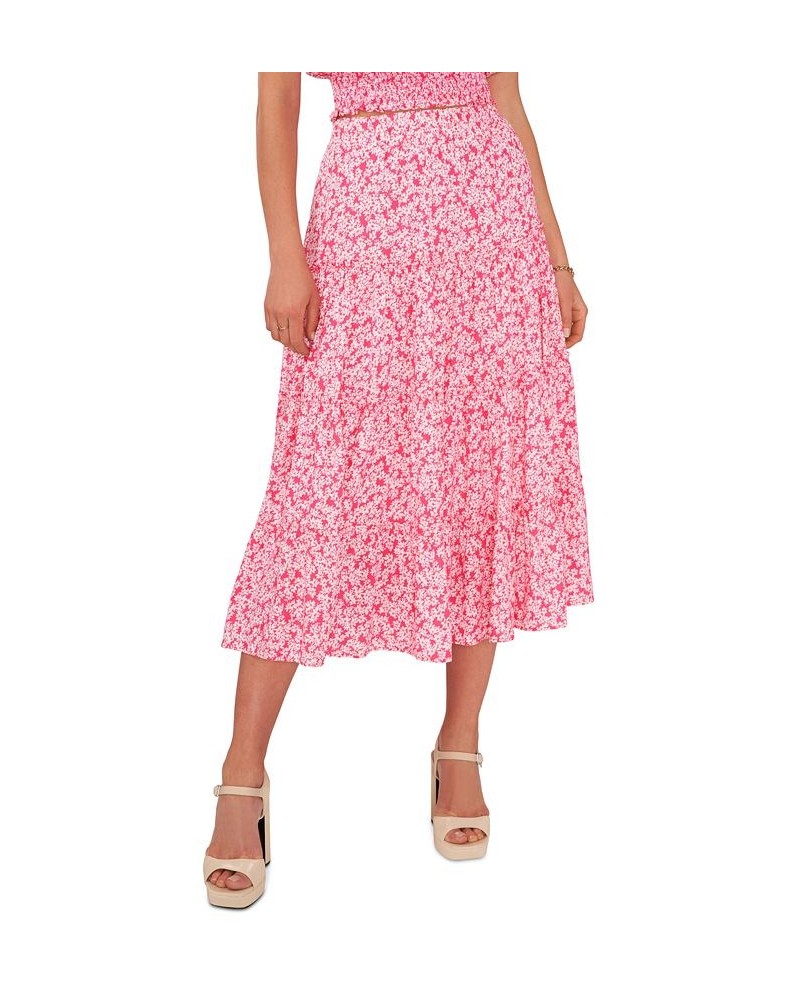 Women's Pull On Tiered Maxi Skirt Daisy Splash $49.50 Skirts