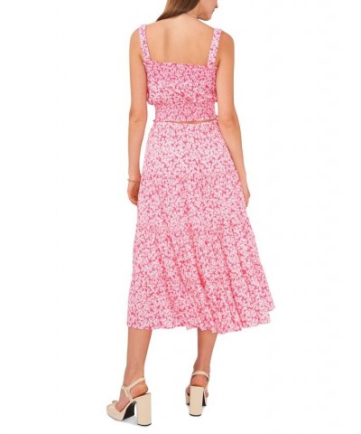 Women's Pull On Tiered Maxi Skirt Daisy Splash $49.50 Skirts