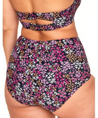 Shelby Women's Plus-Size Swimwear High-Waist Bikini Bottom Multi $10.98 Swimsuits