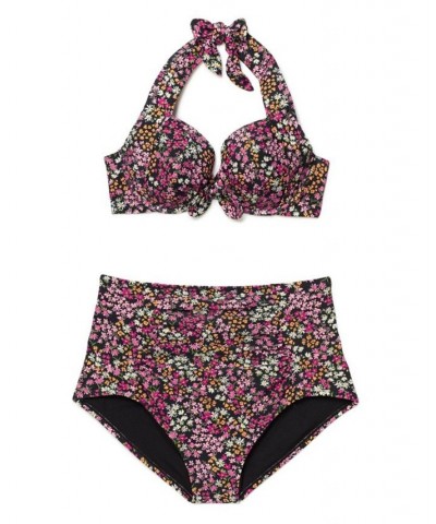 Shelby Women's Plus-Size Swimwear High-Waist Bikini Bottom Multi $10.98 Swimsuits